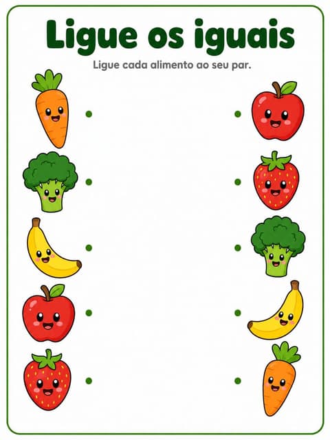 Ficha: Ligue os iguais