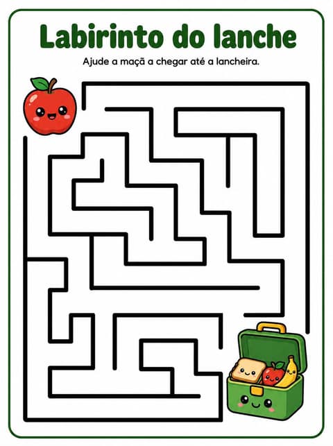 Ficha: Labirinto do lanche