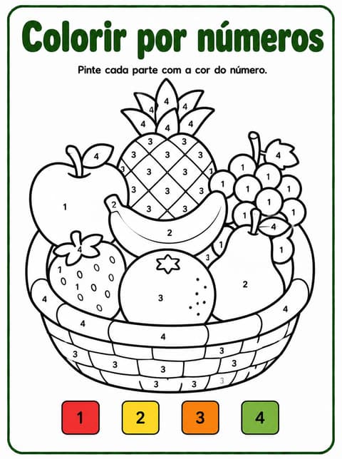 Ficha: Colorir por números